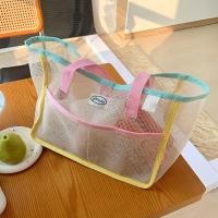 Bolsa de aseo de malla para bolso, bolsa de almacenamiento de ropa de gran capacidad de Color fresco, bolsa de lavado multibolsa, organizador de ducha colgante - details 6