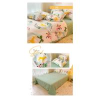 Sábana individual de cuatro piezas, edredón pequeño, ropa de cama fresca, simple, Otoño e Invierno - details 29