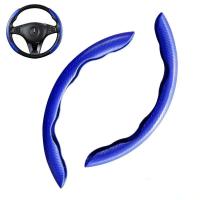 Protector antideslizante para volante de coche, fibra de carbono, accesorios de interior de coche, 2/3 piezas. - details 7