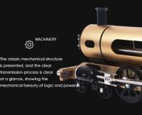 387 Uds DIY Boutique modelo mecánico de Metal juguete eléctrico pista de vapor pequeño tren conjunto de regalo para niños Kit de montaje - details 5