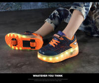Zapatos de skate LED para niños y niñas, zapatos deportivos informales transpirables con carga USB, tamaño verdadero para edades de 7 a 13 años - details 3
