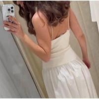 OUWU- Moda Midi Mujer, Elegante Vestido Largo Sin Espalda Fiesta de Noche, Bata de Playa Vacaciones para Mujer - details 11