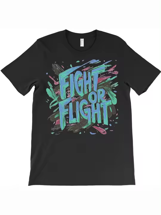 Camiseta con tipografía artística de lucha o vuelo, regalo para papá, manga corta con cuello redondo suave y cómoda, 1298g - 1