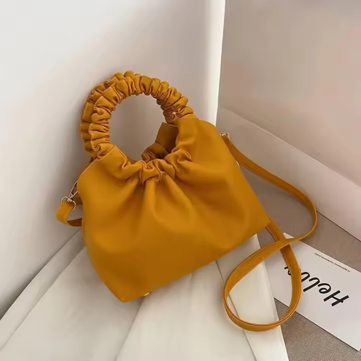 Bolso de diseño para mujer, bolso de mano de cuero de PU estilo Hobo de moda, marca, para uso diario - 1