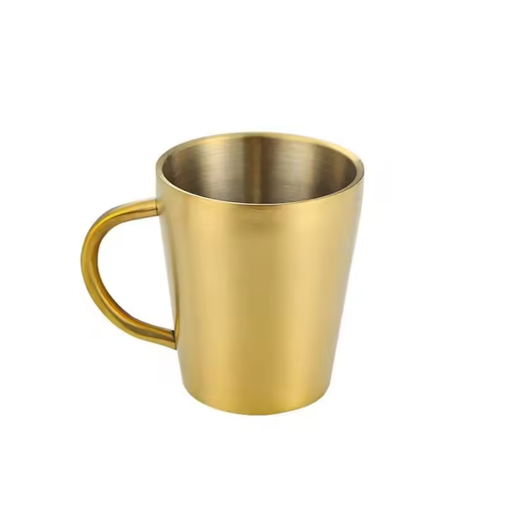 Taza de Cerveza de Acero Inoxidable de Doble Capa de 300ml Vajilla para el Hogar y la Cena - 1