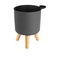 Sistema automático de riego y drenaje de plantas con patas de madera, ETA circular para pies, hierbas, bonsái de guardería, moderno - details 15