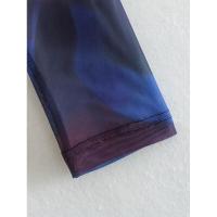 TRAFZA Conjunto de 2 piezas para mujer, camisa plisada de manga larga con cuello redondo y falda midi recta, moda 2023 - details 7
