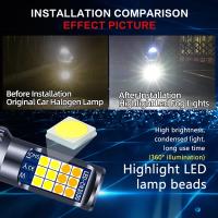 Bombillas LED de Luz de Niebla Dual Color H8 H11 2Pcs H3 H4 H7 3030 24SMD H16 - details 8