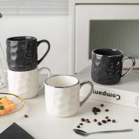 Taza de cerámica negra de estilo nórdico, taza de café para el hogar, regalo al por mayor, alto sentido, alto valor - details 3