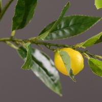 Rama de limón Artificial de lujo, árbol frutal de simulación de plástico elegante, fruta de limón Artificial hecha a mano para interiores y exteriores - details 1