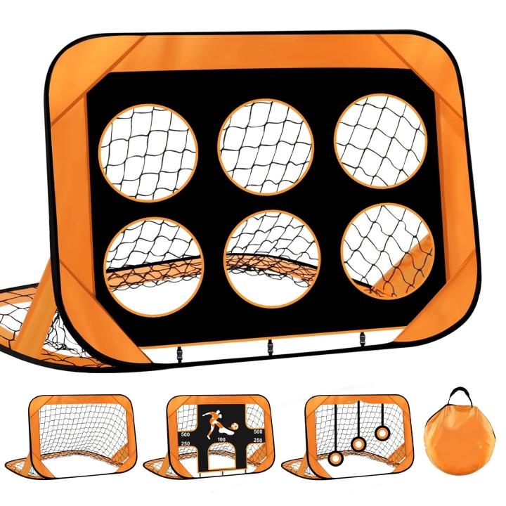 Porteria Futbol Niños, 4 Modos Plegable Porterias de Futbol para Niños 120 * 80 * 80cm, Ideal para Juegos Exterior Niños