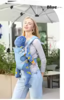 Portabebés Gris Convertible abatible Avanzado 4 En 1, Posiciones Para Niños Pequeños En Crecimiento,Soporte Para La Cabeza - details 12