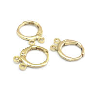 Aretes de Cuerda de Metal Dorado de 18K Diseño Redondo Rectangular de Alta Calidad - details 101
