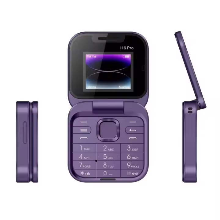 Hot i16Pro botones de teléfono abatibles no inteligentes, tarjeta dual, old man 2g F15 mini - 1