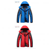 Chaquetas de esquí para hombre，Impermeable con forro polar cálido，Con tapa a prueba de viento，Adecuado para Senderismo y viajes - details 5