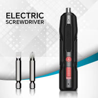 Minidestornillador eléctrico inalámbrico, herramienta eléctrica de carga USB 10.8VF/4,2 V, color negro - details 4
