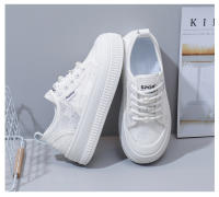 Nuevos Zapatos Blancos Transpirables, Versátiles Zapatos Casuales Delgados De Encaje De Suela Gruesa - details 25