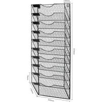 Soporte de Metal A4 con 8 Compartimentos Organizador de Oficina para Revistas y Documentos - details 22