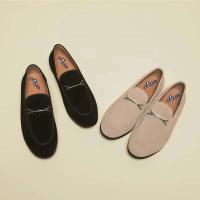 Zapatos casuales de gamuza de cuero de negocios de verano británico, esmerilados y transpirables - details 1