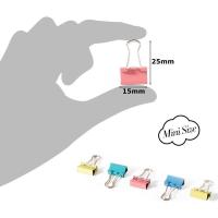 Mini clips para carpetas, 60 piezas, tamaño pequeño para el hogar, la escuela y la oficina - details 4