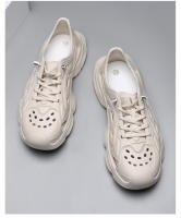 Nueva moda zapatos de playa para hombre, sandalias huecas de verano, suela gruesa antideslizante, tendencia, zapatos con agujeros. - details 10