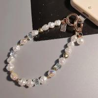 Cadena Colgante de Teléfono en Forma de Pulsera Perlas y Cuentas de Cristal Adorno para Bolso - details 9