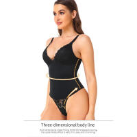 Monoslime de Adelgazamiento sin Costuras para Mujeres Camisola de Compresión, Tanga de Crotch Abierto, Moldeado Completo del Cuerpo, Cinturón de Entrenamiento de Cintura - details 4