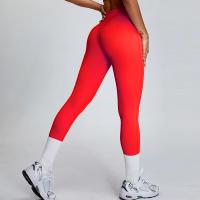 Pantalones de yoga para mujer, pantalones deportivos de cintura alta para levantar la cadera, mallas ajustadas para correr al aire libre - details 3