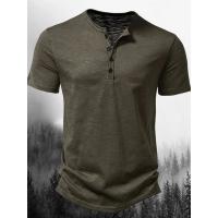 Nueva camiseta de manga corta con cuello para hombre, camiseta informal de gran tamaño a la moda de talla europea para hombre - details 2