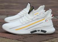 Zapatillas de Malla Transpirable para Hombres Suela de Goma Antideslizante, Cómoda para Todas las Temporadas Diseño Deportivo Elegante en Blanco y Negro - details 10