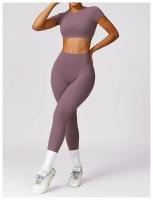 Camiseta de Yoga de Corte Corto de Verano Top de Deportivo de Nylon para Mujeres - details 17