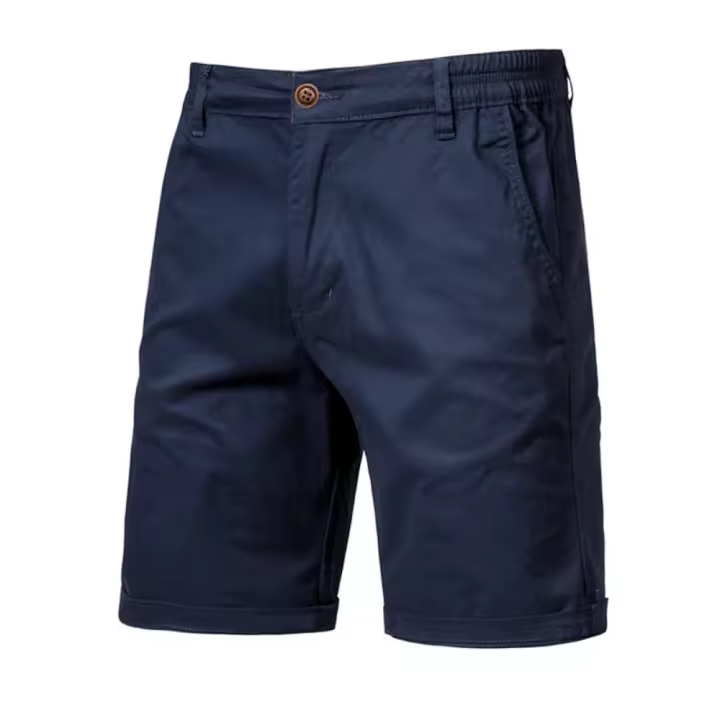 Nuevos shorts de verano 100% algodón para hombre, cintura elástica, estilo casual social, multicolor, pantalones de playa. - 1