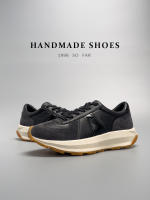 Zapatos de hombre sencillos de cuero vacuno casual de moda de cuero negro bajo - details 13