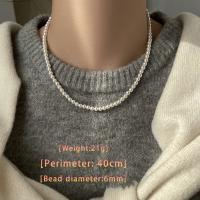 Elegante Collar de Cuentas con Hebilla Magnética de Perla Blanca Nueva Cadena de Clavícula para Mujeres Regalo de Joyería Distintivo - details 4
