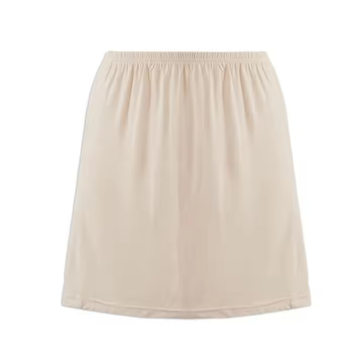 Enagua de falda de satén para mujer, ropa interior cómoda, vestido de verano - 1