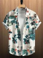 Camiseta de Verano de Playa Hawaiiana Estampado de Denim 3D para Hombres Manga Corta Transpirable - details 12