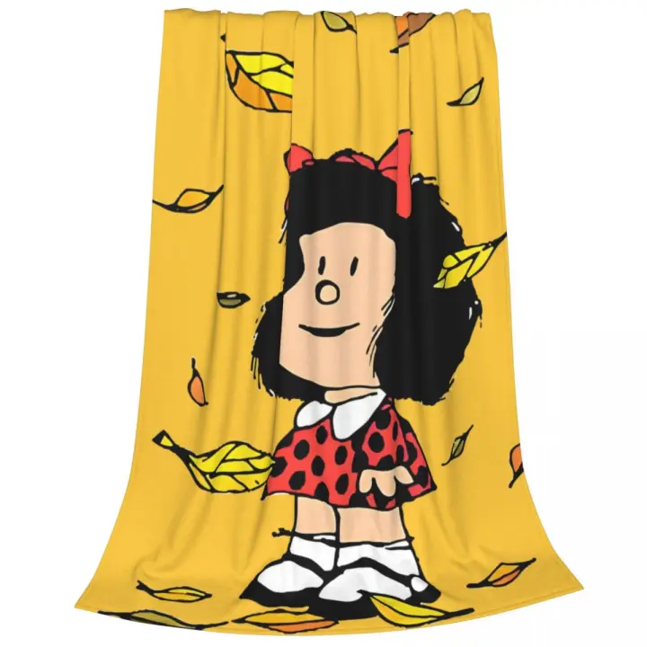 Manta de Otoño Mafalda de Poliéster Funda Cálida Multifuncional para Hogar y Viajes - 1