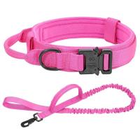 Perro táctico militar duradero, conjunto correa elástica, Collar entrenamiento caminar de nailon para mascotas, Perros medianos - details 8