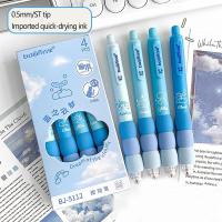Bolígrafo de tinta azul y negra, bolígrafo de gel borrable con mango lavable, papelería de escritura para la escuela y la oficina, 4 unidades por lote - details 6