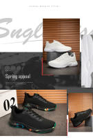 Zapatos deportivos transpirables zapatos casuales zapatos para correr transpirables de malla para mujer pareja moda versátil marea - details 4