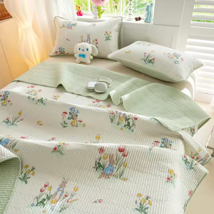 Juego de Cama de Algodón Puro para Niños Sábana de Tatami de Temporada Completa - 1