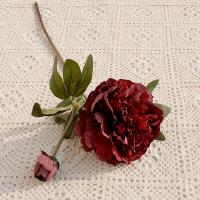 Ramo de flores de peonía artificiales de 2 cabezas, simulación realista hecha a mano, ramas de peonía de seda exquisita, decoración de mesa de comedor - details 13