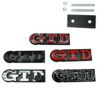 Pegatinas de insignia de maletero trasero con emblema GTD de rejilla frontal de Metal 3D para aplicar a VW Golf 5 6 7 R 2 3 4 acceso a coche - details 1
