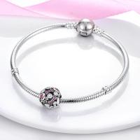 Abalorios de plata 100% auténtica con huellas de pata, joyería fina de cumpleaños para mujer, pulsera de 3mm, regalo con piedra de circón principal - details 5