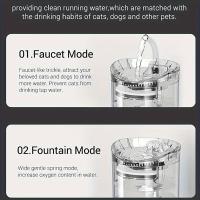 1.8L Smart Pet Water Fountain, Automatic Cat Water Fountain, Transparent Ultra Quiet Cat Water Dispenser For Indoor Cats - details 5