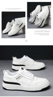 Zapatos casuales de moda de cuero nuevos, zapatillas de hombre con plataforma blanca - details 17