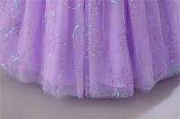 Vestido largo de lujo brillante y suave con bordado de cuentas para Navidad 2024, para niñas de 4 a 14 años, desfile, vestidos de dama de honor para boda. - details 9