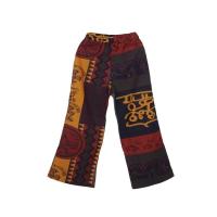 Pantalones de pierna ancha de estilo étnico para mujer, pantalones de Yoga Harem gitano Hippie tailandés bohemio con corte fruncido en la cintura - details 6