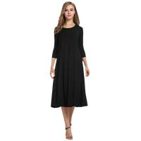 Moda-Vestido De Verano informal para Mujer, Cuello Redondo, Vestido De Estilo Grande - details 4