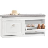 Baul almacenaje para Dormitorio L104 x P24 x H52cm Blanco FSR64-W ES - details 0